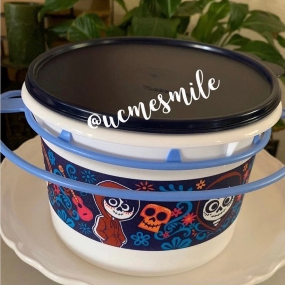 Tupperware Disney Coco Bucket with Carolier Handle - Picture 2 of 7